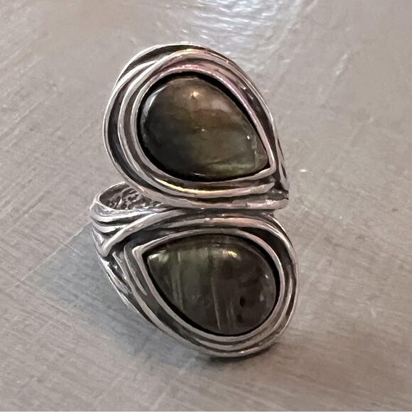 PZ Israel 925 Sterling Silver Ring Size 5.5 - Picture 2 of 14